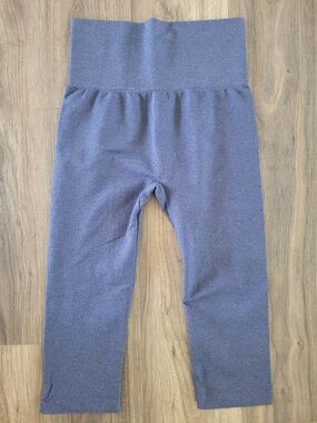Blue Crop Leggings Women L/XL